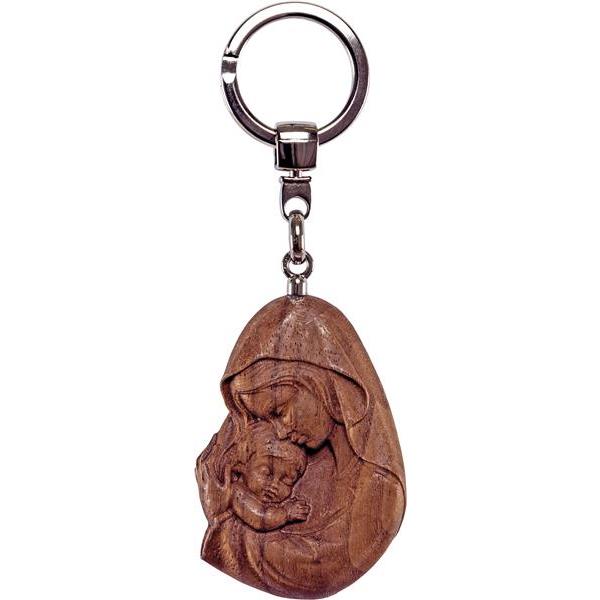 Key-ring Madonna walnut