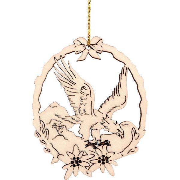 Wooden garland eagle shaded