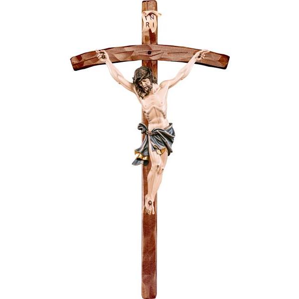 Cristo de los Alpes azul con cruz pastoral