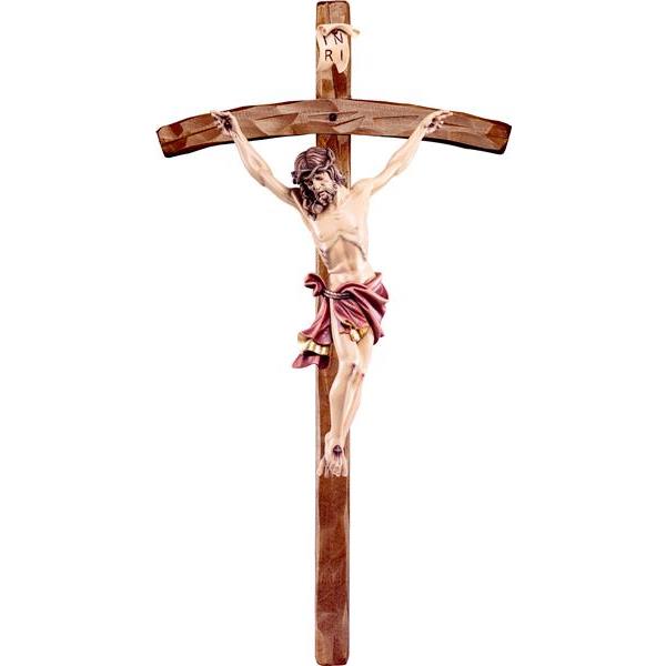 Cristo de los Alpes rojo con cruz pastoral