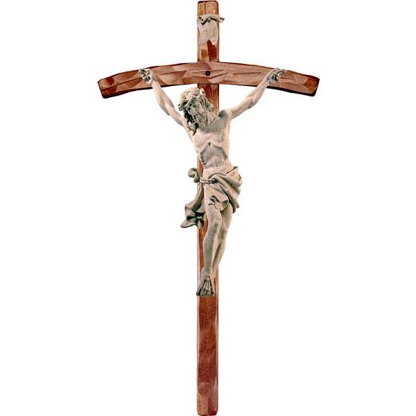 Cristo de los Alpes de roble con cruz pastoral
