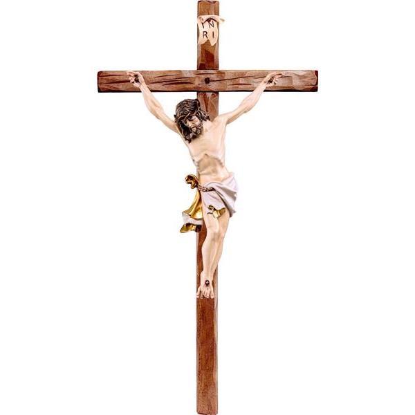 Cristo de los Alpes blanco con cruz recta