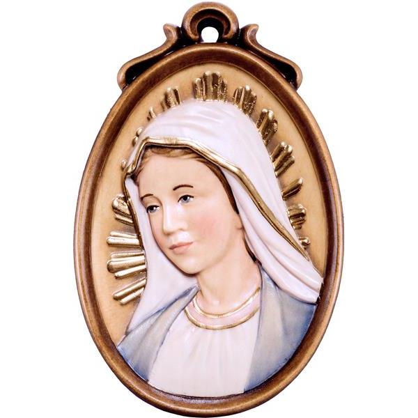 Medallon busto de la Virgen