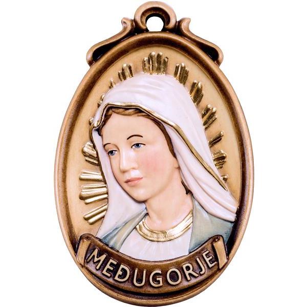 Medallon busto Virgen Medjugorje